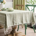 Cotton Linen Tablecloth Elegant Design-Covers & Textiles > Table Cloths-casanuva-casanuva