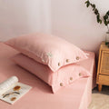 Cotton Pillowcases Twin Pack Soft and Breathable-Bedding & Bath > Pillowcases-casanuva-Pink-19"x29"(standard)-casanuva