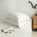 Cotton Pillowcases Twin Pack Soft and Breathable-Bedding & Bath > Pillowcases-casanuva-White-19"x29"(standard)-casanuva