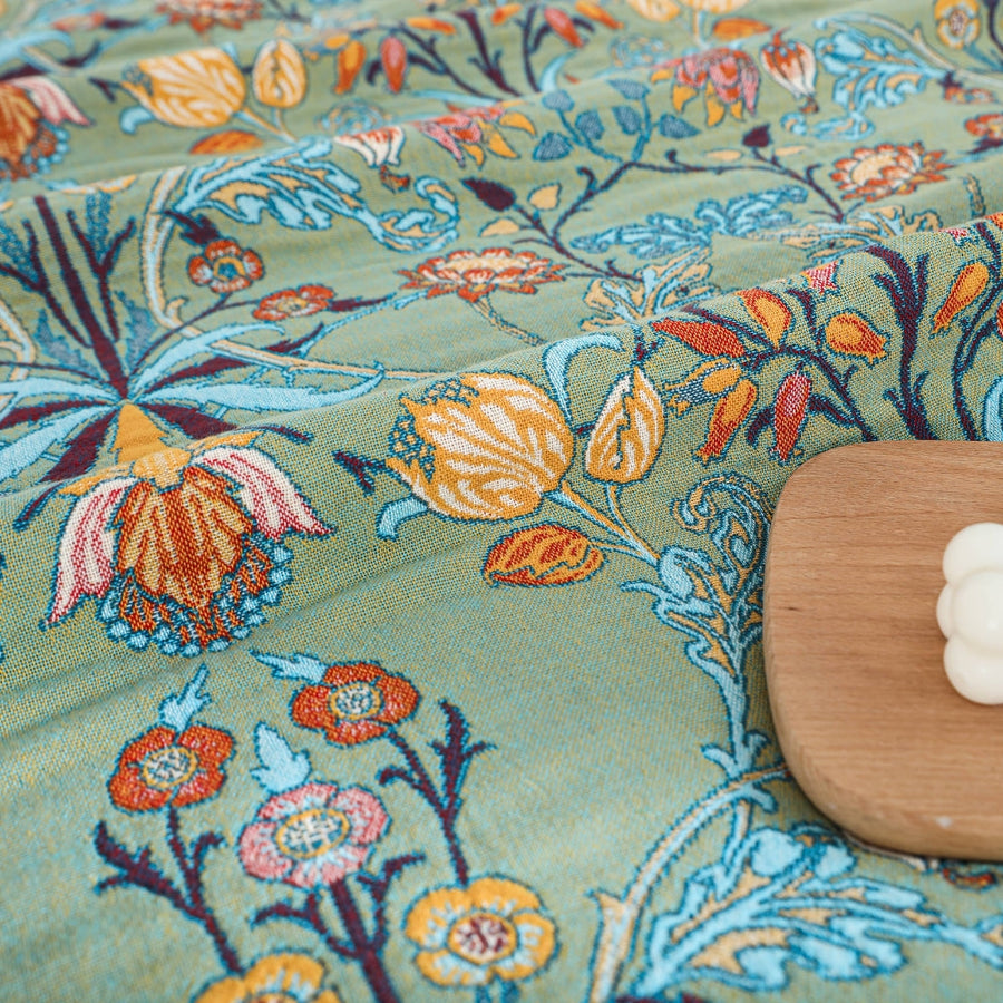 Cotton Reversible Blanket Wild Petal Design-Bedding & Bath > Blankets-casanuva-casanuva