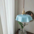 Cream Flower Glass Pendant Light-Lighting > Chandeliers & Pendant Lights-casanuva-casanuva