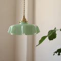 Cream Flower Glass Pendant Light-Lighting > Chandeliers & Pendant Lights-casanuva-casanuva