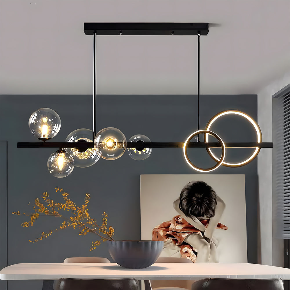 Creative Nordic Island Lamp-Lighting > Ceiling Lights-casanuva-Black-5 Lamps-D95*H76cm-casanuva