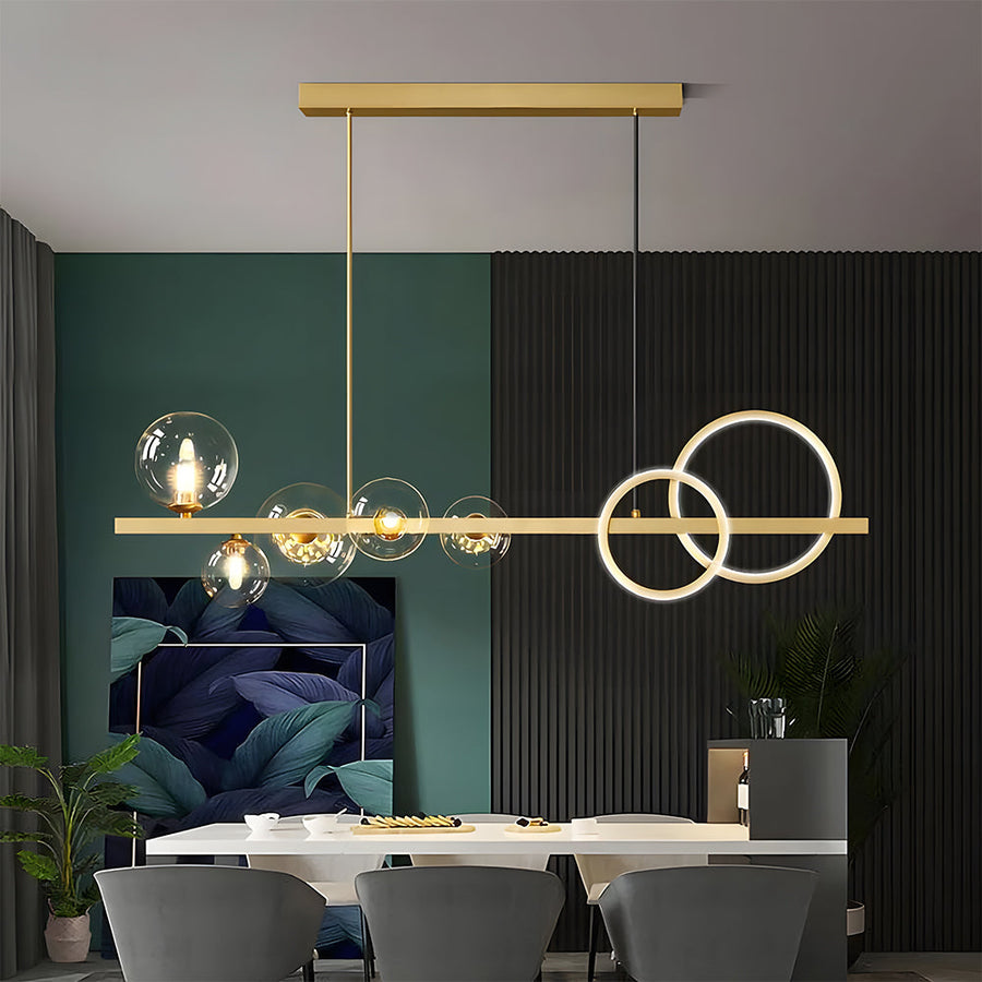 Creative Nordic Island Lamp-Lighting > Ceiling Lights-casanuva-Gold-5 Lamps-D95*H76cm-casanuva