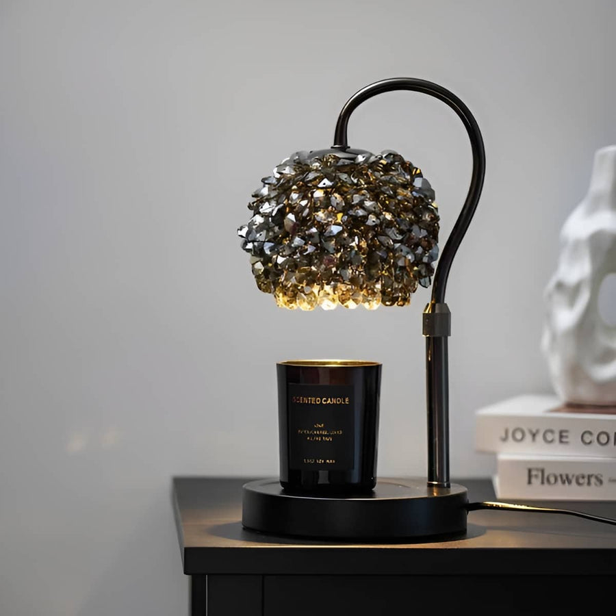 Crystal Art Deco Candle Warmer Lamp-Home Decor > Decorative Accessories-casanuva-casanuva