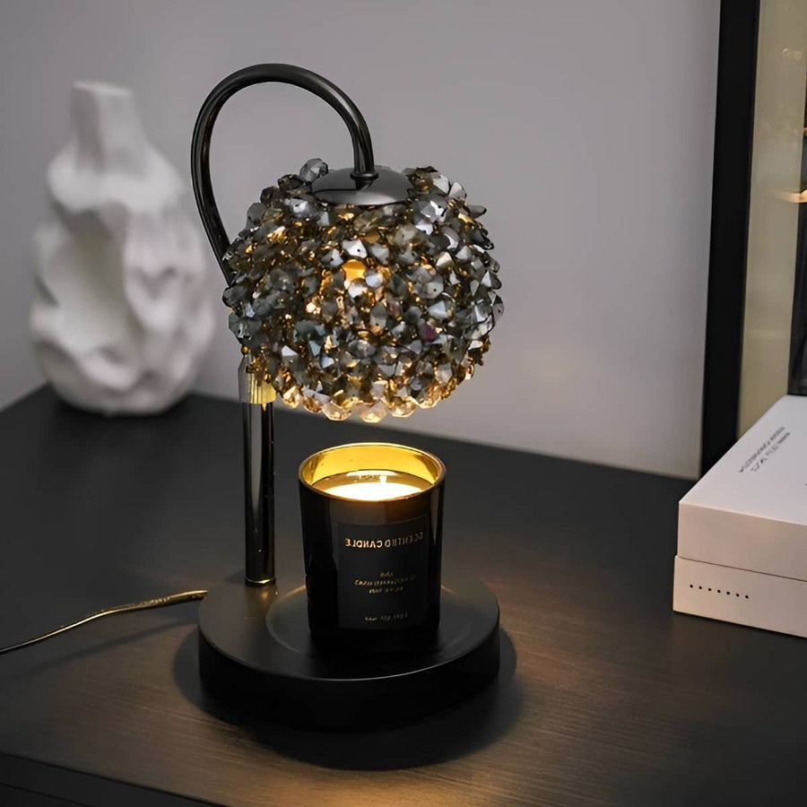 Crystal Art Deco Candle Warmer Lamp-Home Decor > Decorative Accessories-casanuva-casanuva