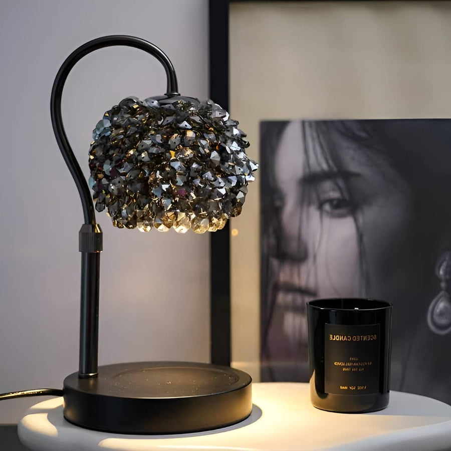Crystal Art Deco Candle Warmer Lamp-Home Decor > Decorative Accessories-casanuva-casanuva