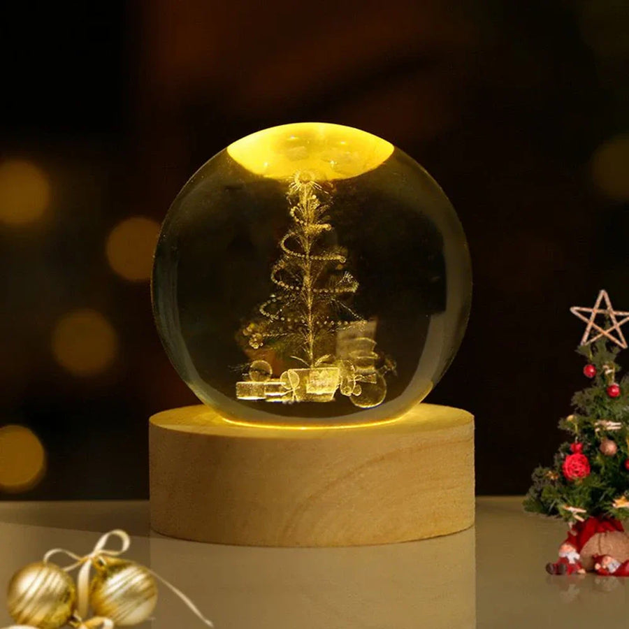 Crystal Ball with Luminous Glow-Lighting > Ambient Lighting-casanuva-Christmas Tree-casanuva