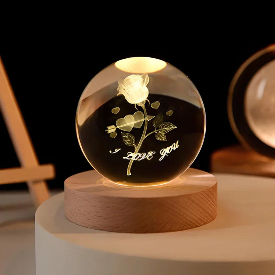 Crystal Ball with Luminous Glow-Lighting > Ambient Lighting-casanuva-Love Note-casanuva