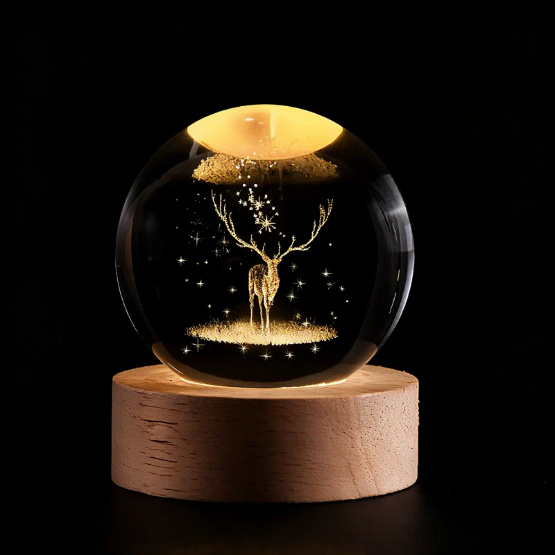 Crystal Ball with Luminous Glow-Lighting > Ambient Lighting-casanuva-Reindeer-casanuva