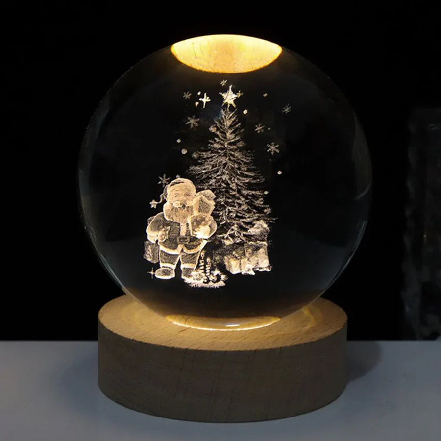 Crystal Ball with Luminous Glow-Lighting > Ambient Lighting-casanuva-Santa Claus-casanuva