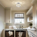 Crystal Ceiling Light Shade Contemporary Design-Lighting > Ceiling Lights-casanuva-Silver-D22*H20cm-casanuva