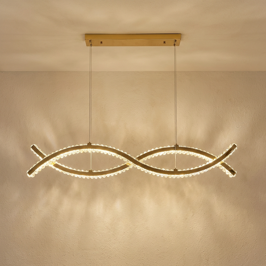 Crystal Chandelier Light Fixture-Lighting > Chandeliers & Pendant Lights-casanuva-casanuva