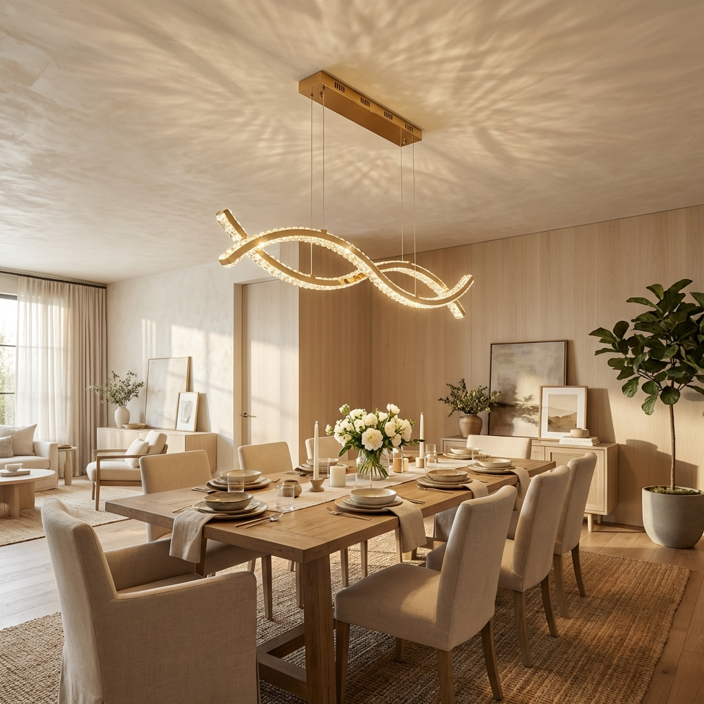 Crystal Chandelier Light Fixture-Lighting > Chandeliers & Pendant Lights-casanuva-casanuva