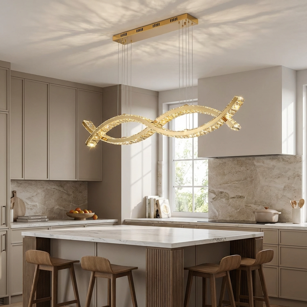 Crystal Chandelier Light Fixture-Lighting > Chandeliers & Pendant Lights-casanuva-casanuva