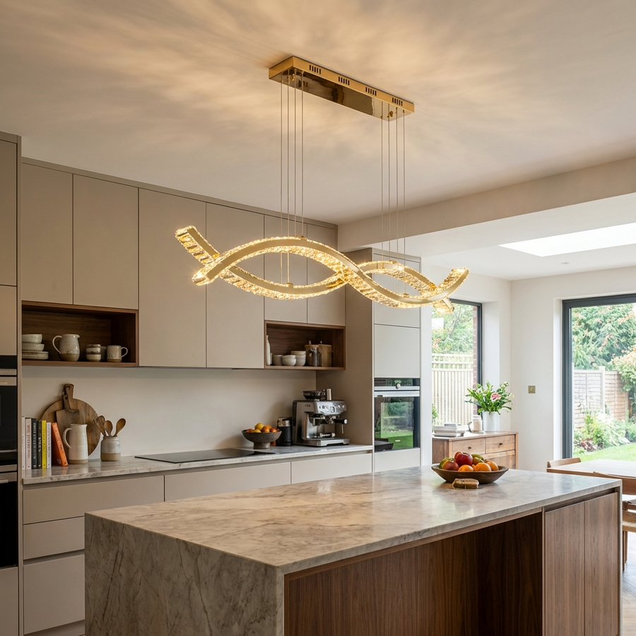 Crystal Chandelier Light Fixture-Lighting > Chandeliers & Pendant Lights-casanuva-casanuva