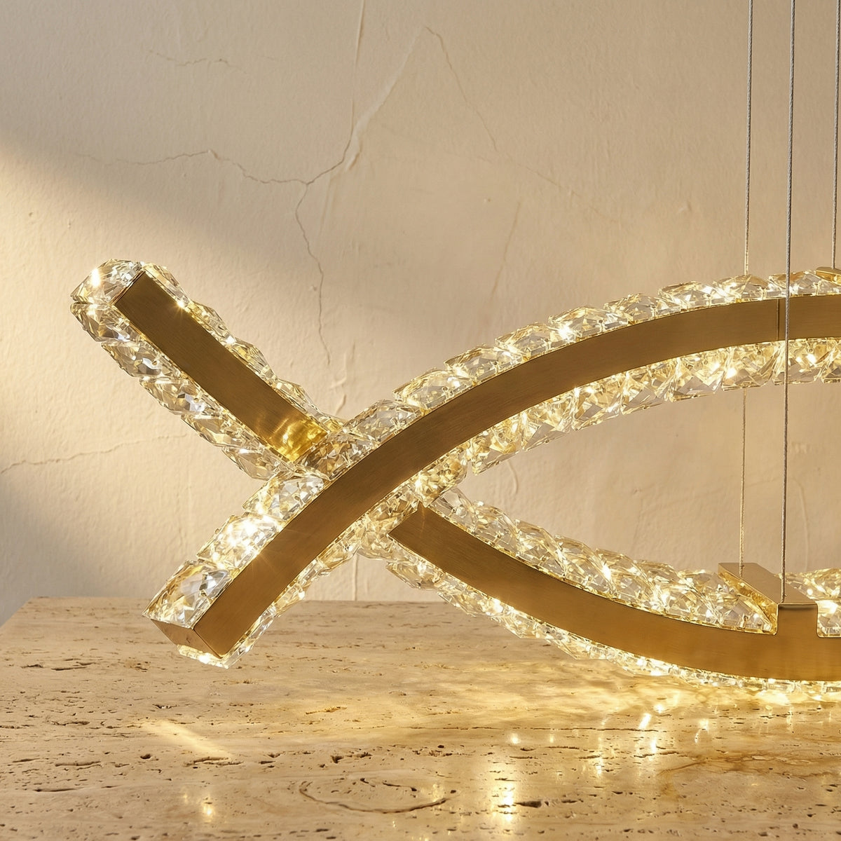 Crystal Chandelier Light Fixture-Lighting > Chandeliers & Pendant Lights-casanuva-casanuva