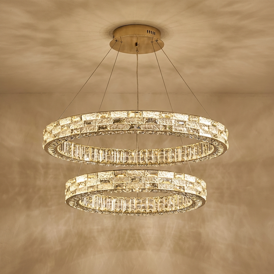 Crystal Chandelier-Lighting > Chandeliers & Pendant Lights-casanuva-40cm & 60cm-Warm Light-casanuva