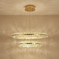 Crystal Chandelier Luxury Villa Design-Lighting > Chandeliers & Pendant Lights-casanuva-40cm & 60cm-Warm Light-casanuva