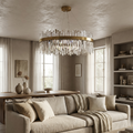 Crystal Chandelier Nordic Style Circular Design-Lighting > Chandeliers & Pendant Lights-casanuva-casanuva