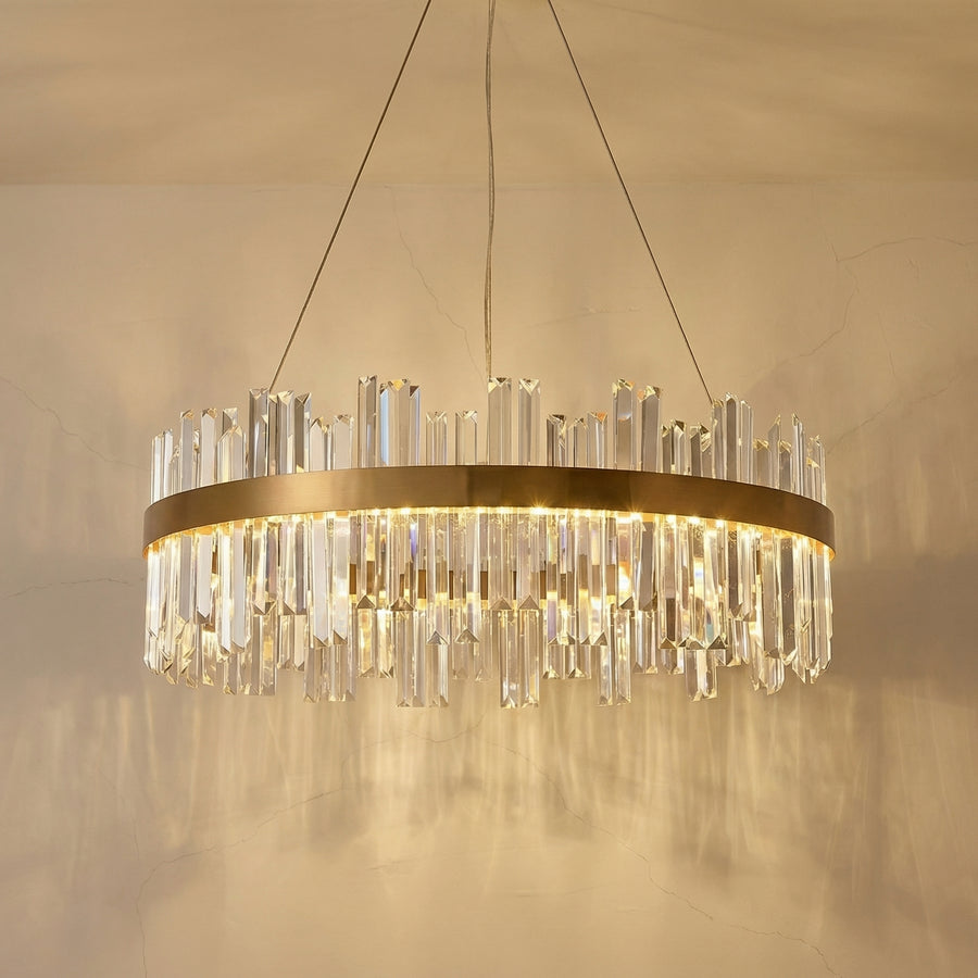 Crystal Chandelier Nordic Style Circular Design-Lighting > Chandeliers & Pendant Lights-casanuva-casanuva