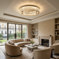 Crystal Circle LED Chandelier-Lighting > Chandeliers & Pendant Lights-casanuva-casanuva
