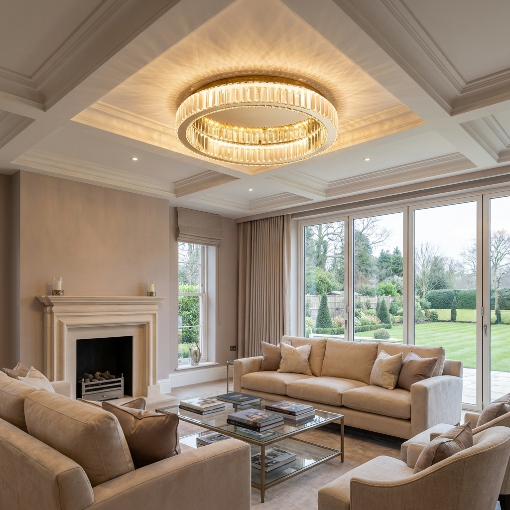 Crystal Circle LED Chandelier-Lighting > Chandeliers & Pendant Lights-casanuva-casanuva
