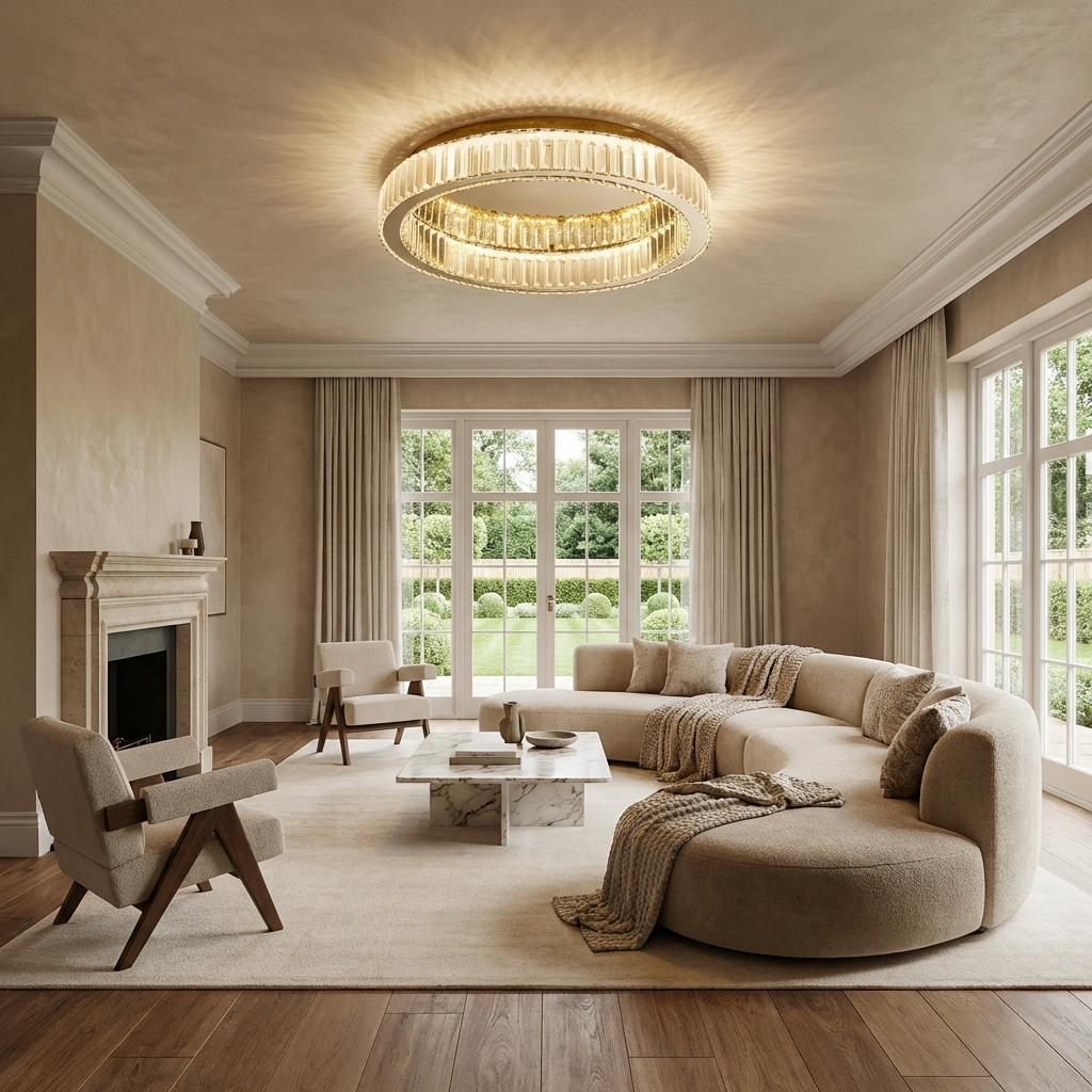 Crystal Circle LED Chandelier-Lighting > Chandeliers & Pendant Lights-casanuva-casanuva