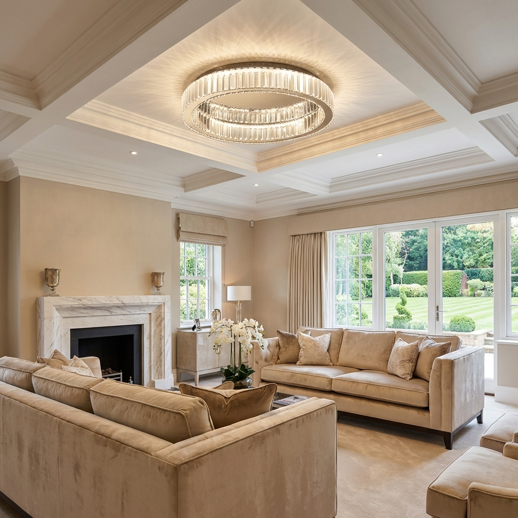 Crystal Circle LED Chandelier-Lighting > Chandeliers & Pendant Lights-casanuva-casanuva