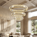 Crystal Circular Hanging Chandelier-Lighting > Chandeliers & Pendant Lights-casanuva-casanuva