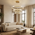Crystal Circular Hanging Chandelier-Lighting > Chandeliers & Pendant Lights-casanuva-casanuva