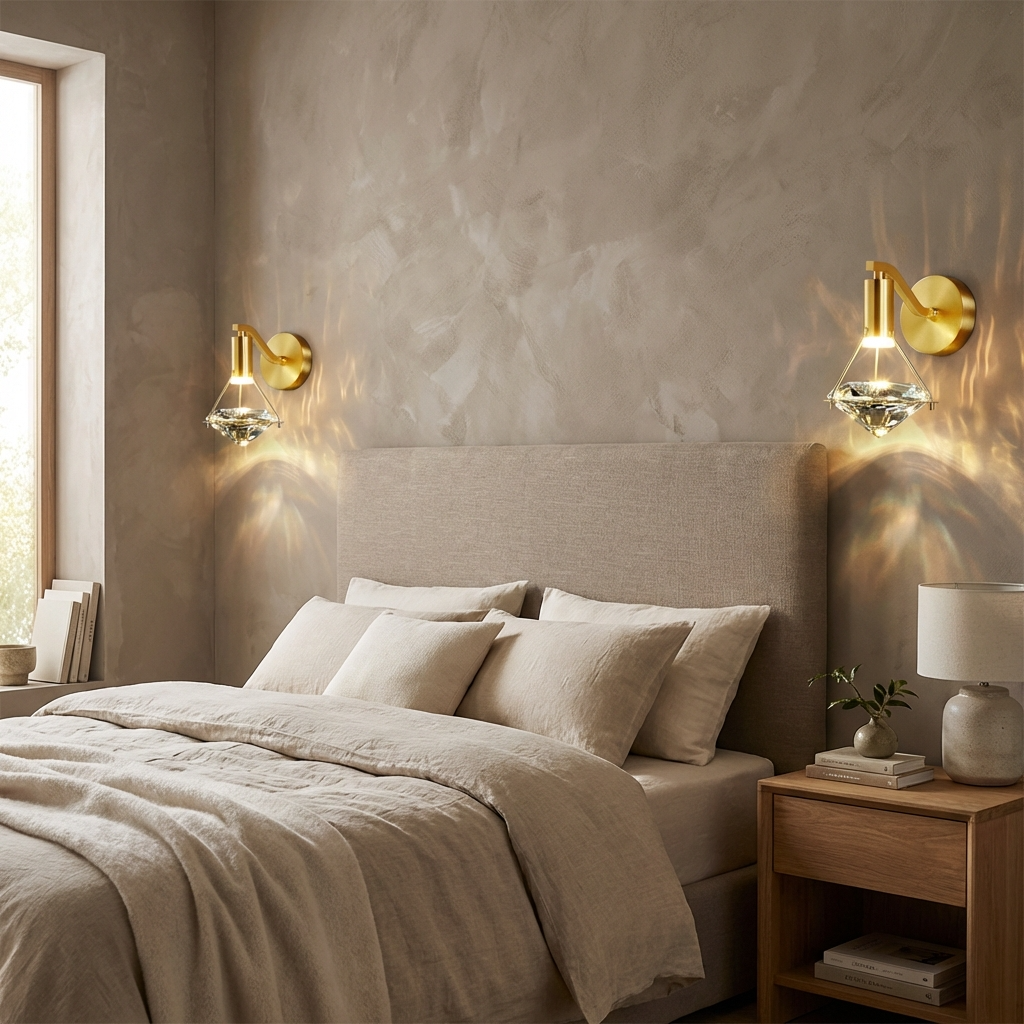 Crystal Diamond Wall Lamp-Lighting > Wall Lights-casanuva-casanuva