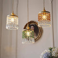 Crystal Fringe Brass Pendant Light-Lighting > Chandeliers & Pendant Lights-casanuva-casanuva