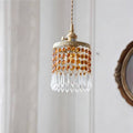 Crystal Fringe Brass Pendant Light-Lighting > Chandeliers & Pendant Lights-casanuva-casanuva