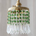 Crystal Fringe Brass Pendant Light-Lighting > Chandeliers & Pendant Lights-casanuva-casanuva