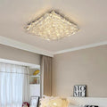 Crystal LED Ceiling Light-Lighting > Ceiling Lights-casanuva-Chrome-2 layers-D40*H8cm-Three-color Changing by s-casanuva