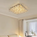 Crystal LED Ceiling Light-Lighting > Ceiling Lights-casanuva-Gold-2 layers-D60*H8cm-Stepless Dimmable by remo-casanuva