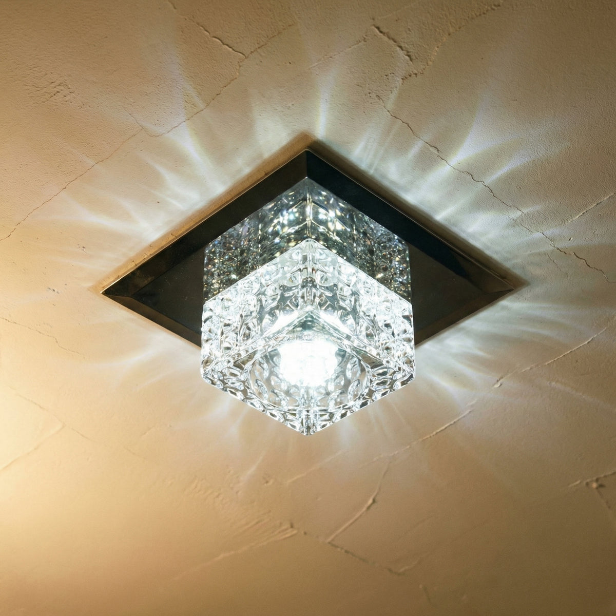Crystal LED Ceiling Light Square Shape for Hallway-Lighting > Ceiling Lights-casanuva-casanuva