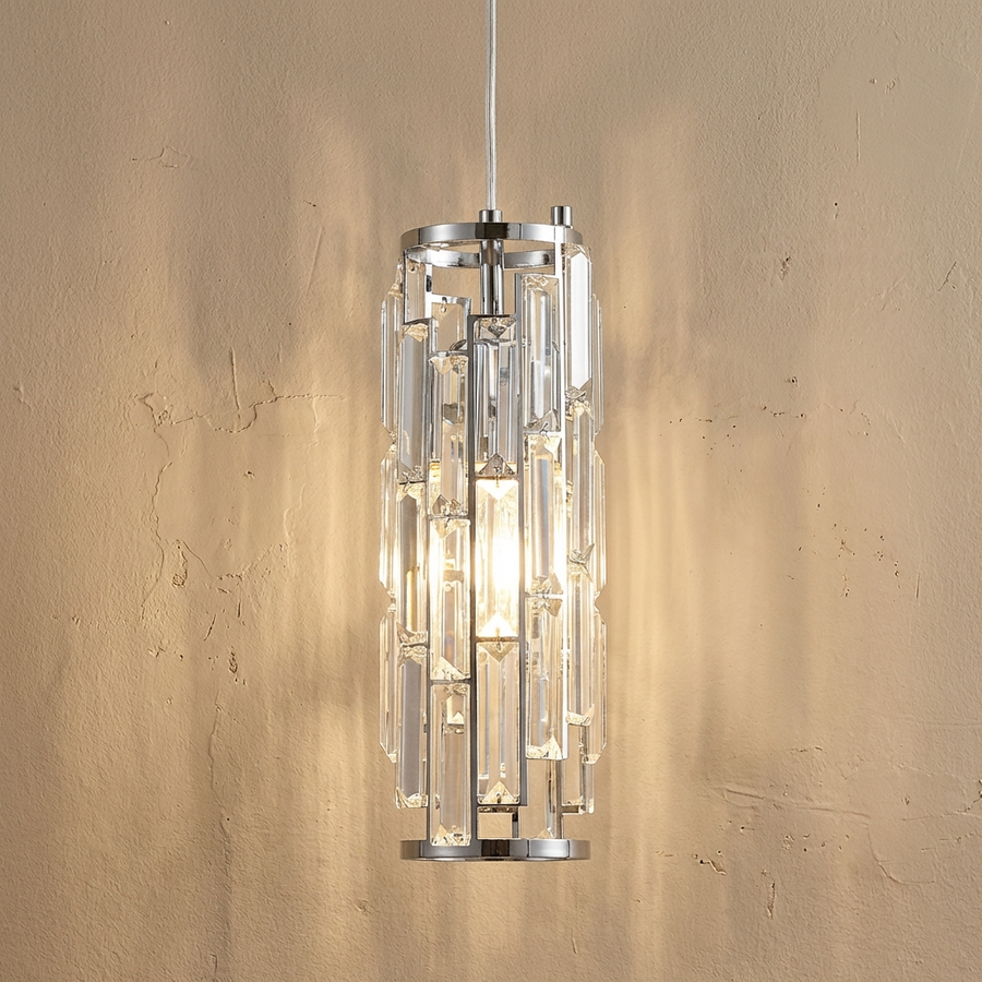Crystal Pendant Light Modern Design-Lighting > Chandeliers & Pendant Lights-casanuva-Silver-casanuva