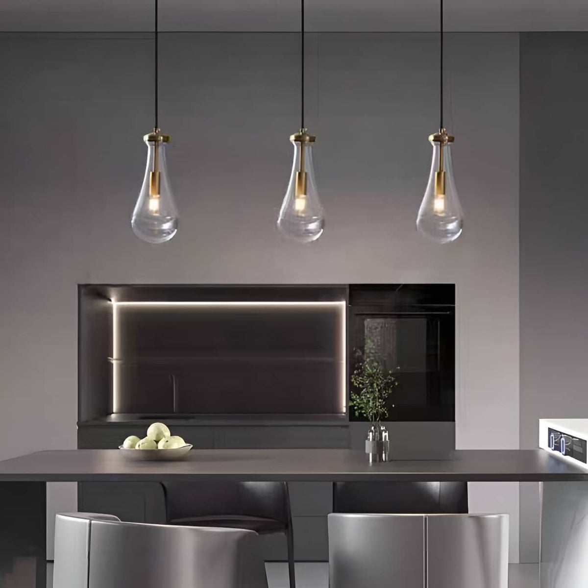 Crystal Raindrop Copper Pendant Light-Lighting > Chandeliers & Pendant Lights-casanuva-casanuva