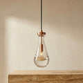 Crystal Raindrop Copper Pendant Light-Lighting > Chandeliers & Pendant Lights-casanuva-casanuva