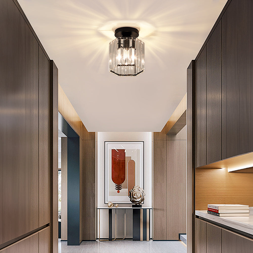 Crystal Semi Flush Ceiling Light for Hallway-Lighting > Ceiling Lights-casanuva-casanuva