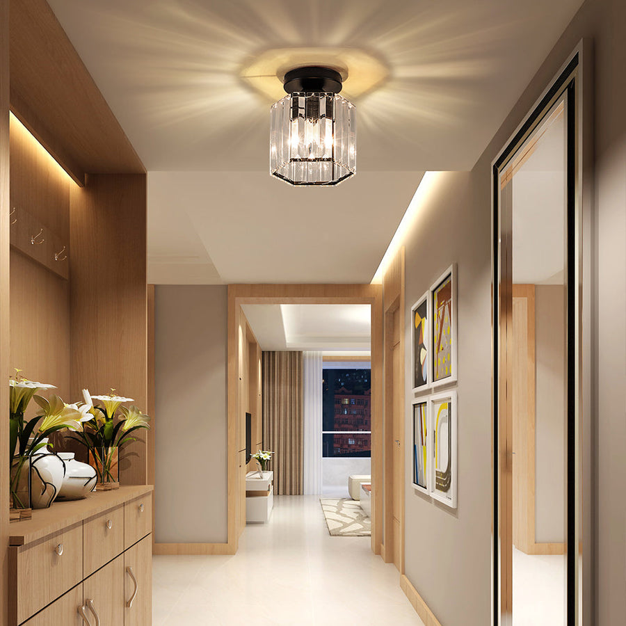 Crystal Semi Flush Ceiling Light for Hallway-Lighting > Ceiling Lights-casanuva-casanuva
