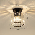 Crystal Semi Flush Ceiling Light for Hallway-Lighting > Ceiling Lights-casanuva-casanuva