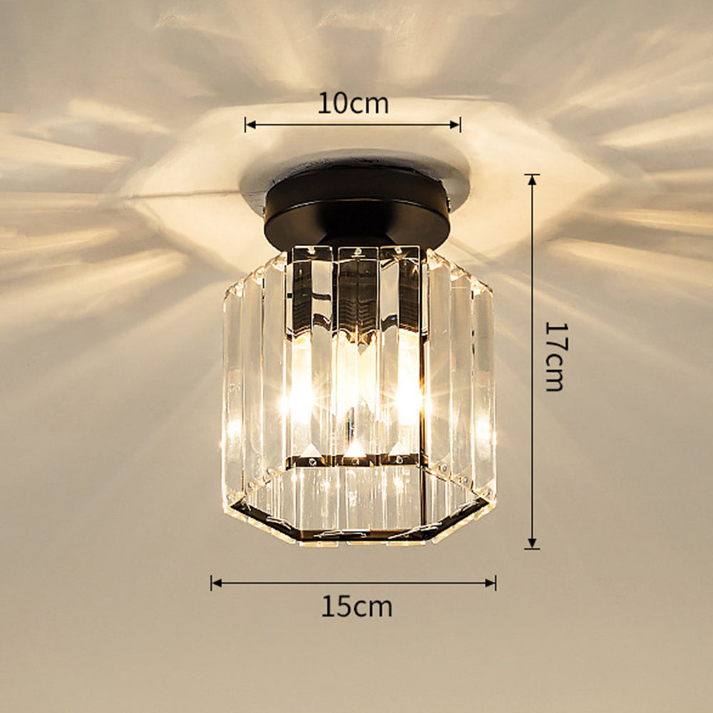 Crystal Semi Flush Ceiling Light for Hallway-Lighting > Ceiling Lights-casanuva-casanuva