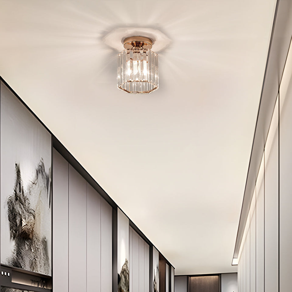 Crystal Semi Flush Ceiling Light for Hallway-Lighting > Ceiling Lights-casanuva-casanuva