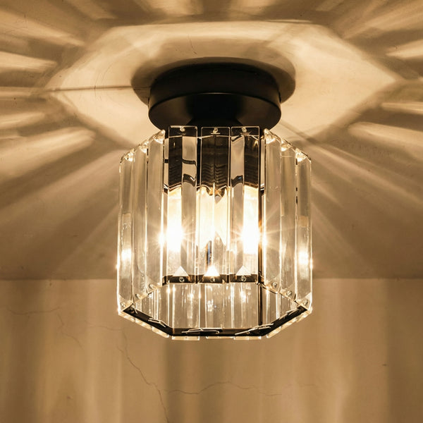 Crystal Semi Flush Ceiling Light for Hallway-Lighting > Ceiling Lights-casanuva-casanuva