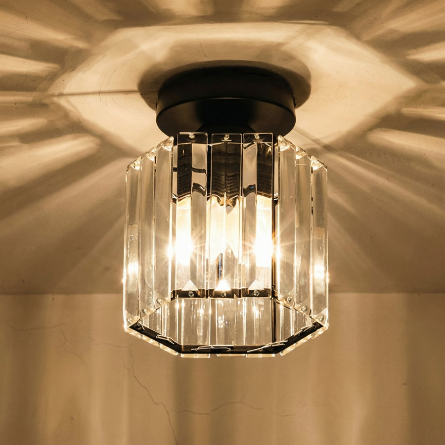 Crystal Semi Flush Ceiling Light for Hallway-Lighting > Ceiling Lights-casanuva-casanuva
