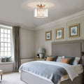 Crystal Semi Flush Mount Ceiling Light for Living Room-Lighting > Ceiling Lights-casanuva-casanuva