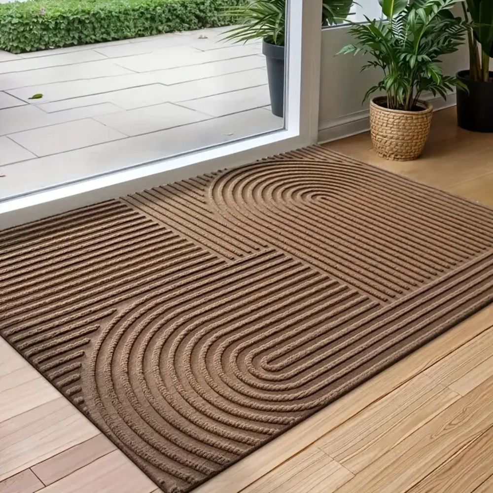 Curved Thread Line Indoor Door Mat-Rugs & Mats > Door Mats-casanuva-casanuva